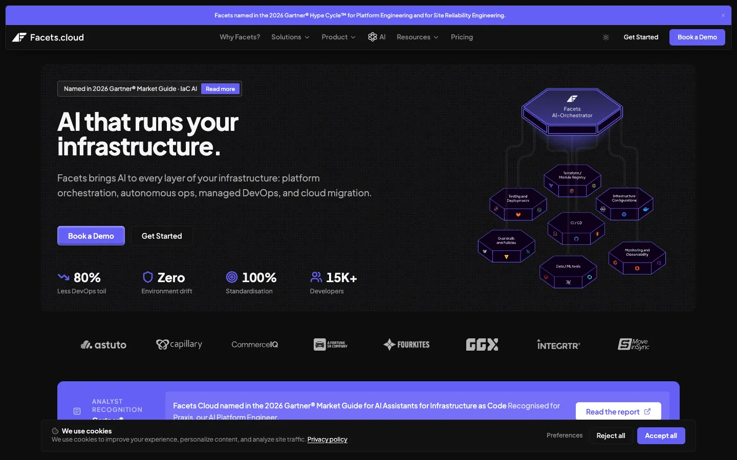 facets.cloud live homepage