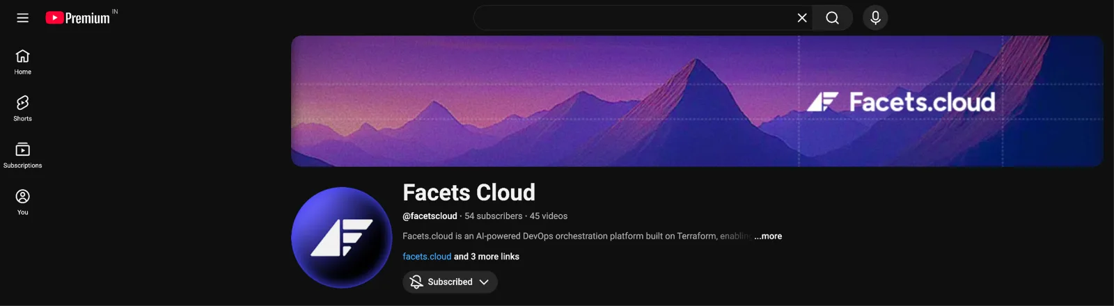 facets youtube channel header banner